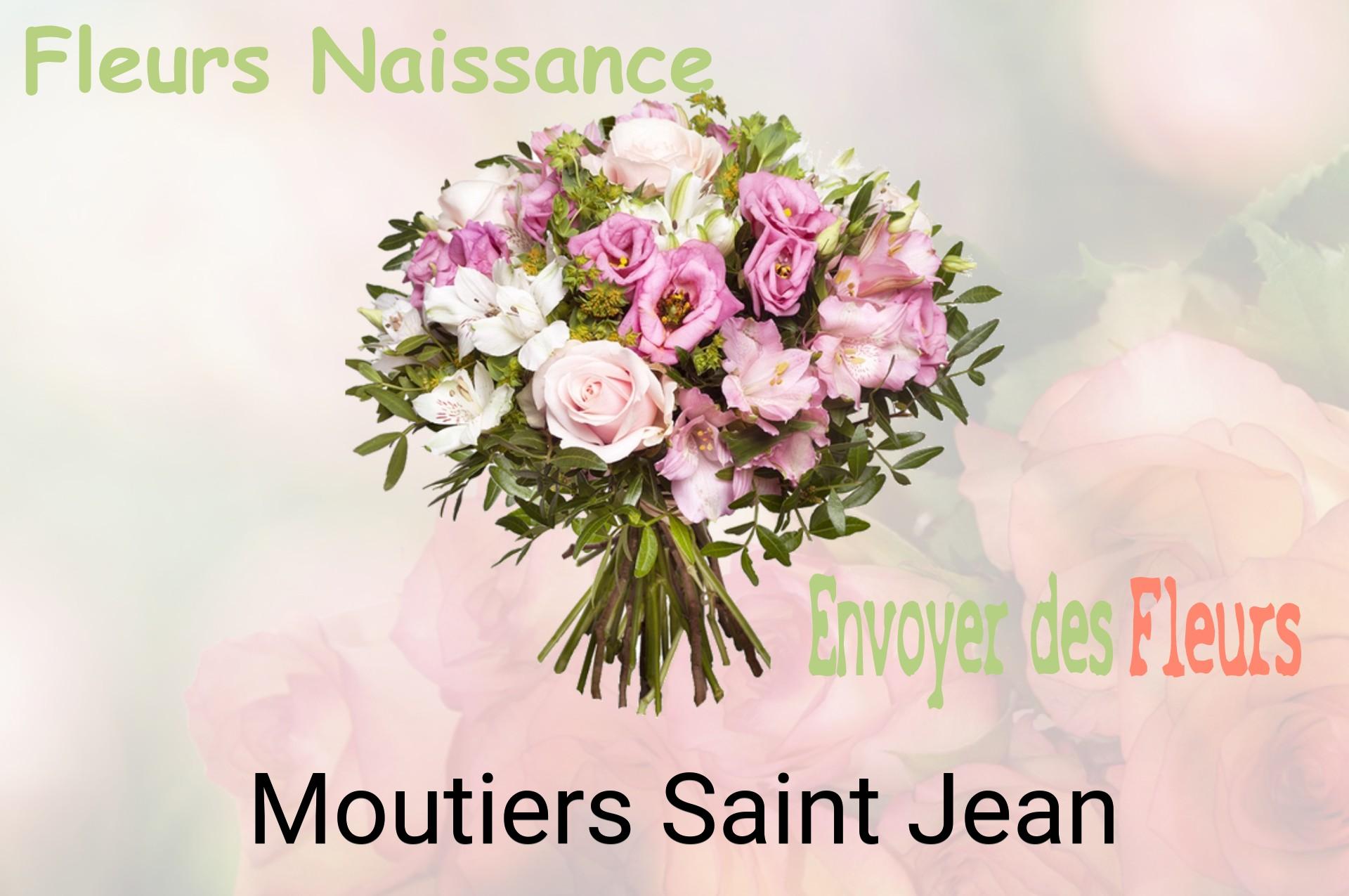 Bouquet de fleurs de naissance livré à Moutiers-Saint-Jean