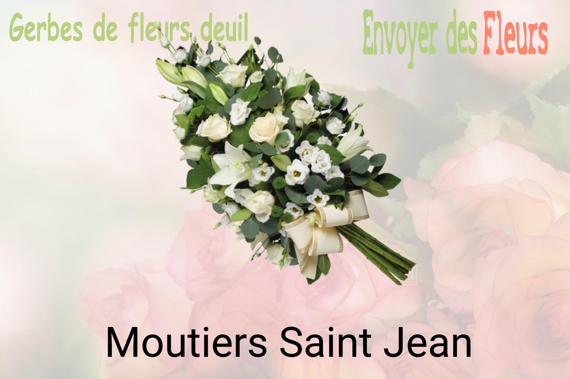 Gerbe de fleurs de deuil livrée à Moutiers-Saint-Jean